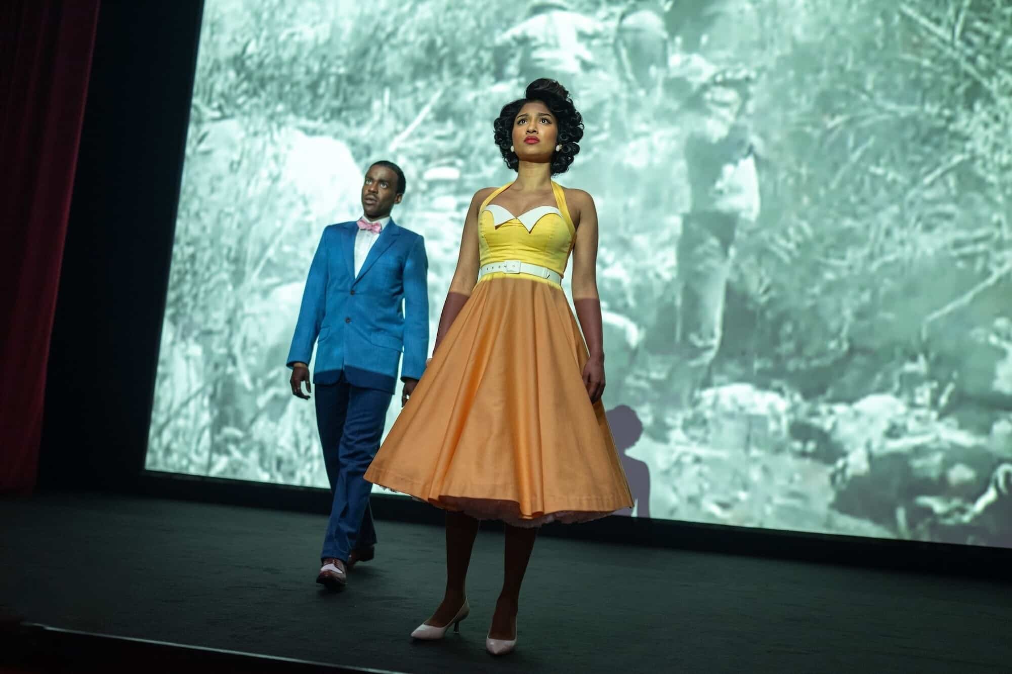 The Doctor and Belinda Chandra in Lux. Image: BBC/Disney Plus